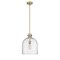 Z-Lite Pearson 1 Light Pendant, Rubbed Brass And Clear Seedy 817-12RB - alternate 2